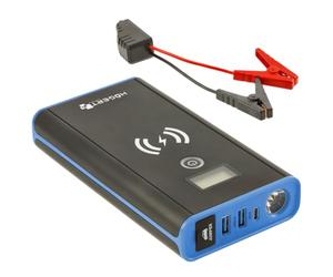Högert Technik - Démarreur 400 A avec Chargeur inductif - Aide au démarrage - Batterie Externe de Voiture - Chargeur inductif intégré de 10 W