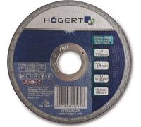 Högert Technik disque à tronçonner métal 125 mm, extra-fin 1,0 mm, meuleuse d'angle 125 x 1,0 x 22,23 mm pour acier et inox, coupe précise sans bavures, EN 12413, 50 pièces