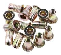 HÖGERT TECHNIK Écrous à rivets M3 en acier d'aluminium, insert fileté à tête plate pour métal, stable et inoxydable, pour l'industrie et l'artisanat