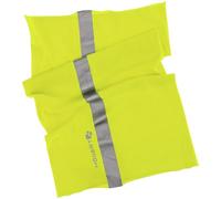 Högert Technik - Foulard multifonction BREG jaune, écharpe tubulaire avec éléments réfléchissants, foulard sans couture en microfibre, protection contre le vent, la poussière, le froid et les
