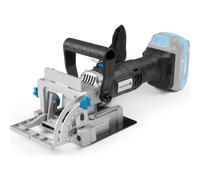 HÖGERT TECHNIK - Fraiseuse à biscuits sans fil 18V OneAccuSystem, assembleuse de lamelles pour bois, fraiseuse de rainures pour assemblages en MDF, 0-11000 tr/min, softgrip, sans batterie