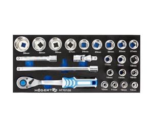 Högert Technik HT7G128 Lot de 23 douilles à cliquet en EVA