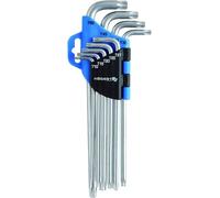 Högert Technik - Jeu de Cle Torx, Set de Tournevis Torx, Tailles T10 à T50, Ensemble Torx, Acier Chrome-Vanadium, Jeu de Cles Torx Résistant à la Déformation et à l'Usure - HT1W818, 9 Pièces