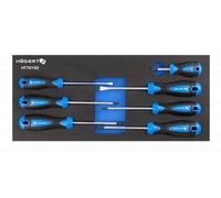 HÖGERT TECHNIK - Jeu de tournevis 7 pièces pour atelier, tournevis plat, tournevis cruciforme PH PZ, tournevis professionnel pour armoire à outils