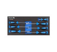 Högert Jeu de tournevis HT7G152 7 pièces plat et cruciforme PH/PZ professionnel