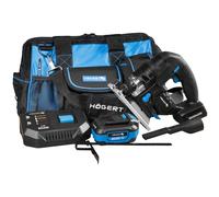 HÖGERT TECHNIK Kit complet scie sauteuse pendulaire sans fil 18V brushless avec batterie 4,0 Ah, chargeur rapide 4A, sac à outils multifonction, 0-2600 tr/min, course 26 mm, OneAccuSystem