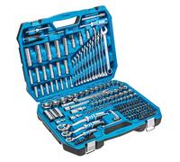Högert Technik - Kit d'outils I ouille, embouts et accessoires I Acier allié Cr-V de haute qualité I Forgé I Mécanisme à cliquet avec 72 cliquets de verrouillage I HT1R444-222 pièces