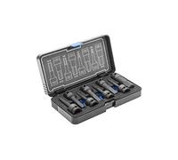 Högert Technik Lot de 8 douilles à choc 1/2" HEX, CrMo