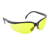 Högert Technik - MAINZ Lunettes de protection jaunes unies, protection oculaire, protection UV, branches réglables, structure légère et durable, résistantes aux rayures
