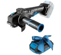 HÖGERT TECHNIK Meuleuse d'angle sans fil 125 mm, moteur sans balais 18 V, 8 000 tr/min, dispositifs de protection sans outil, interrupteur à palette de sécurité, engrenage métallique + PROMO 2,0 Ah