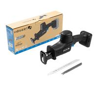 HÖGERT TECHNIK Mini scie sabre sans fil 18V, scie de coupe, scie alternative, machine brushless compacte, 3000 tr/min, course 26 mm, changement de lame sans outil, éclairage LED, OneAccuSystem
