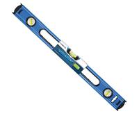 Högert Technik - Niveau à bulle 150 cm, dispose de 3 fioles : 0 ° / 45 ° / 90 °, niveau à bulle en aluminium, embouts amortissants, taille : 150 x 5,65 x 2,1 cm, HT4M015