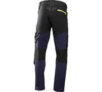 Högert Technik Pantalon de Travail Homme 4-Way Stretch avec Renfort Cordura, Fermeture éclair YKK, déperlant, Pantalon de Protection élastique Plum vêtement de Travail Bleu Marine, L (52)