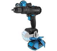 HÖGERT TECHNIK Perceuse à percussion brushless 18V, couple 80 Nm, mandrin 13 mm, 21+1 réglages de couple, éclairage LED, engrenage métallique + PROMO batterie 2,0 Ah