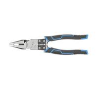 Högert Technik Pince Multifonction 9 en 1 HT1P242, Pince à Dénuder et Sertir 0.5-2.5 mm, Acier Chrome-Vanadium, Mâchoires Trempées, Outil pour Électricien et Bricolage