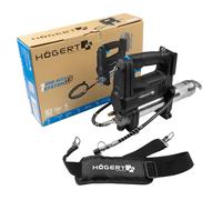 Högert Technik Pistolet à Graisse sans Fil 18V, 680 Bar, 280 g/Min, avec LED, Vitesse Variable, Valve de Purge, Sangle, pour Atelier, Chantier et Agriculture, sans Batterie
