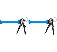Högert Technik - Presse à cartouche - Seringue en silicone pour le traitement de toutes les cartouches d'étanchéité et de colle de 310 ml - Pistolet à calfeutrer - Force de pression: 1800 N (Lot de 2)