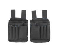 HÖGERT TECHNIK - Sacoche porte-outils ceinture ELTA en Oxford 600D avec 7 compartiments pour artisans, construction, rénovation, installation et maintenance - lot pratique de 2 pochettes robustes