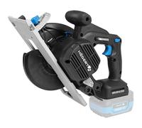 HÖGERT TECHNIK Scie circulaire sans fil 18V, moteur sans balais, sans fil, 0-5000 tr/min, diamètre de lame 165 mm, réglages sans outil, LED, sans batterie, protection en aluminium