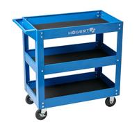 Högert Technik - Servante d'atelier à 3 étages | Capacité de Charge : 110 kg | avec 4 Roues en PVC | 3 Niveaux d'une Surface de 730 x 384 x 80 mm | Armoires à Outils