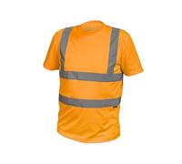 Högert Technik - T-Shirt d'avertissement JURAL en Polycoton Jaune/Orange S-3XL (48-58) | Gilet de sécurité réfléchissant, Respirant, léger, à Manches Courtes, vêtements de Travail, Chemises Visibles
