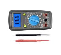 Högert Technik - Testeur numérique multifonction I Multimètre jusqu'à 600 V/10 A I Écran LCD I Revêtement en caoutchouc I Ergonomique et compact I Câble de mesure I HT1E602