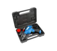 HÖGERT TECHNIK Transformer Soldering Iron, 200W, 3 Temperature Levels, Fast Heating, LED Light, Ergonomic Handle, Includes Accessories & Carry Case