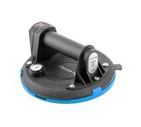 Högert Technik Ventouse sans fil 200 mm jusqu'à 150 kg pour carrelage | Ventouse sans fil jusqu'à 150 kg pour carrelage lisse et hermétique, verre et plaques avec manomètre et recharge automatique