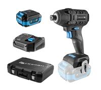 HÖGERT TECHNIK Visseuse à choc sans fil 18V, 200 Nm, batterie 4,0 Ah, chargeur 4A, coffret, brushless, LED, protection thermique