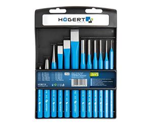 Högert Technique, kit de burins, fer à poinçonner et goupille, HT3B712