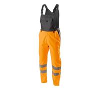 Högert Volme Salopette de pluie avec protection haute visibilité, orange, taille M