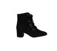Högl - Élégante bottine en velours lacée - Femme - Chaussures - Noir - Taille: 40 1/2 EU