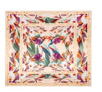 Högl Foulard 'ARREE EXOTIC BIRD' nude / bleu / gris / orange, Taille Taille unique