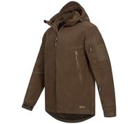 Höhenhorn Biferten Veste en polaire militaire pour homme coupe-vent avec capuche, marron, XL