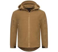 Höhenhorn Biferten Veste en polaire militaire pour homme Veste coupe-vent d'extérieur avec capuche, sable, XL