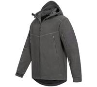 Höhenhorn Biferten Veste polaire militaire pour homme Veste d'extérieur coupe-vent avec capuche, gris, M