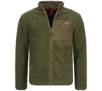 Höhenhorn Birkkar Veste polaire pour homme doublée en tissu Sherpa, vert, M