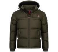 Höhenhorn Bristen Doudoune d'hiver en duvet pour homme, Veste d'hiver doublée, Vert, XL