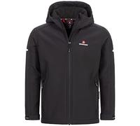 Höhenhorn Cledo Veste softshell pour enfant, veste demi-saison, coupe-vent, imperméable, respirante, Noir classique, 152 cm