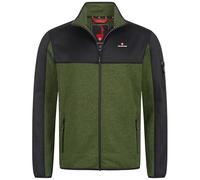 Höhenhorn Naurun Veste polaire hybride en tricot softshell pour homme, vert, XL