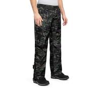 Höhenhorn Pluvia Hommes Pantalon de pluie imperméable avec une surhousse Colonne d'eau 5.000 mm Pantalon de plein air respirant avec sac de transport, Camouflage vert., L