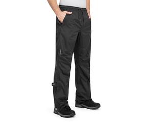 Höhenhorn Pluvia Pantalon de pluie imperméable et respirant pour homme avec sac de transport, Noir , L