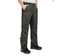 Höhenhorn Pluvia Pantalon de pluie imperméable pour homme - Colonne d'eau 5 000 mm - Pantalon d'extérieur respirant avec sac de transport, vert une, XXL