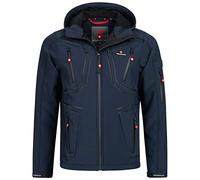 Höhenhorn Schilthorn Veste softshell pour homme - Veste fonctionnelle d'extérieur - Veste de loisirs - Imperméable - Respirante - Coupe-vent, Schilthorn bleu foncé, L