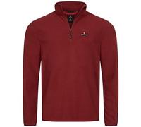 Höhenhorn Skyja Pull en micropolaire pour homme avec demi-fermeture éclair pour l'automne et l'hiver, rouge, XXL