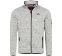 HÖHENHORN Tacul Veste de randonnée en polaire pour homme avec fermeture éclair intégrale…, gris clair (ral 7035), M