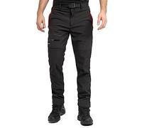 Höhenhorn Trekmaster - Pantalon de randonnée softshell pour homme, pantalon d’extérieur d’hiver, pantalon de snowboard doublé, Noir , XL