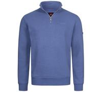 Höhenhorn Troiberg Pull homme 1/4 zip Sweatshirt Troyer avec col Bleu 3XL Bleu 3X-Large, bleu, 5XL