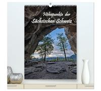 Höhepunkte der Sächsischen Schweiz (hochwertiger Premium Wandkalender 2026 DIN A2 hoch), Kunstdruck in Hochglanz: Beliebteste Ziele der Sächsischen Schweiz