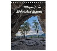 Höhepunkte der Sächsischen Schweiz (Tischkalender 2026 DIN A5 hoch), CALVENDO Monatskalender: Beliebteste Ziele der Sächsischen Schweiz